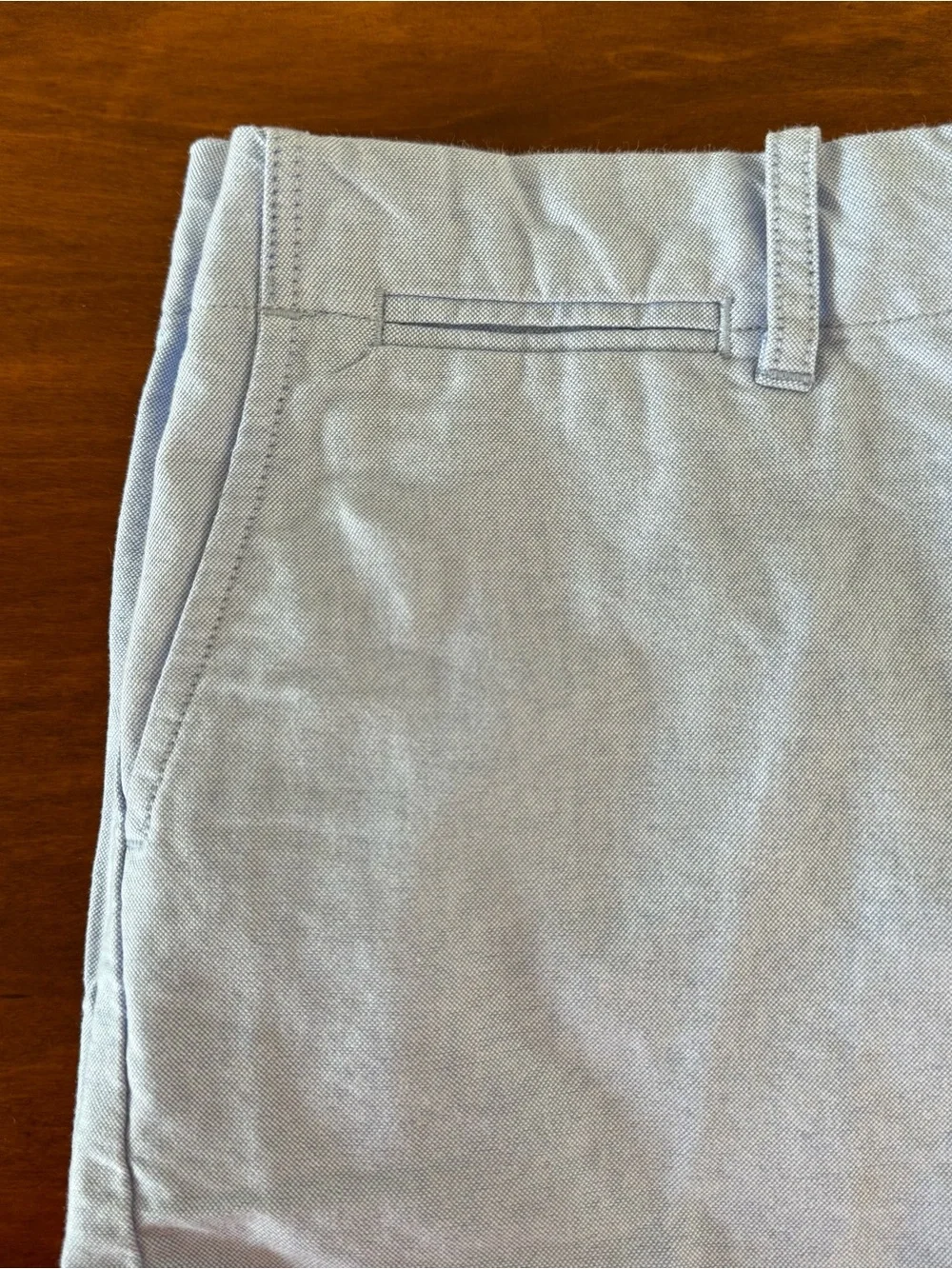 Ralph Lauren Women's Size 4 Light Blue Oxford Cloth Shorts Preppy Classic